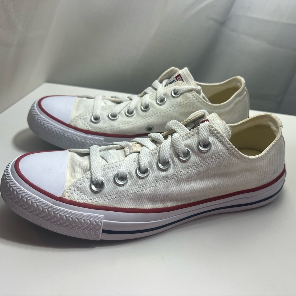 Women’s Grunge Converse All Star Off White Canvas Shoe‎ Size 7